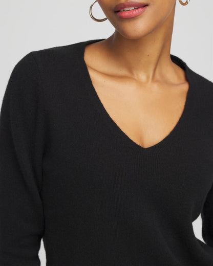 Relaxed V-Neck Cashmere Sweater