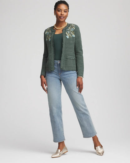 Embroidered Cotton-Blend Jacket