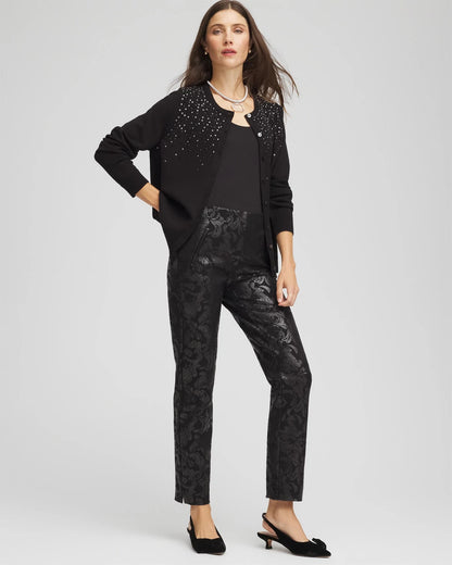 Ombré Rhinestone Cardigan