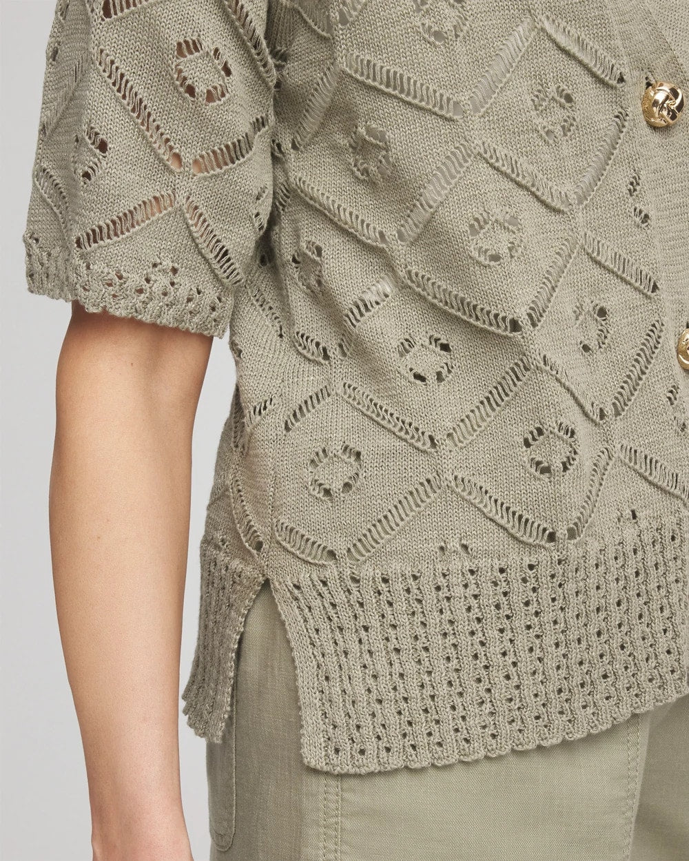 Short Button-down Cardigan
