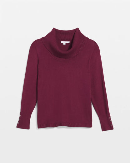 Cowlneck Long-Sleeved Sweater