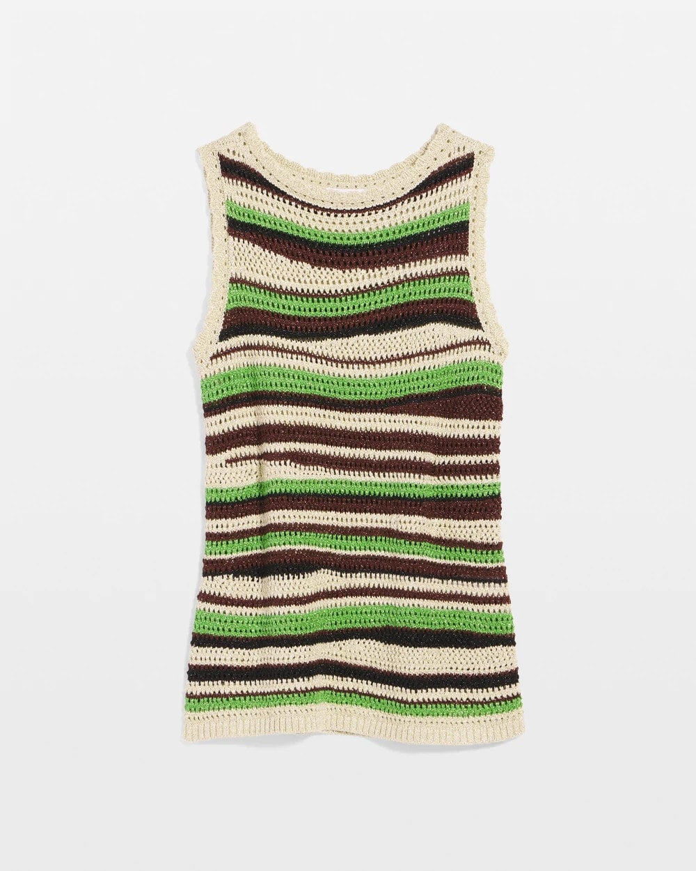 Contemporary Striped Sweater Tank