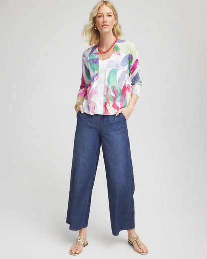 Summer Romance Watercolor Cardigan