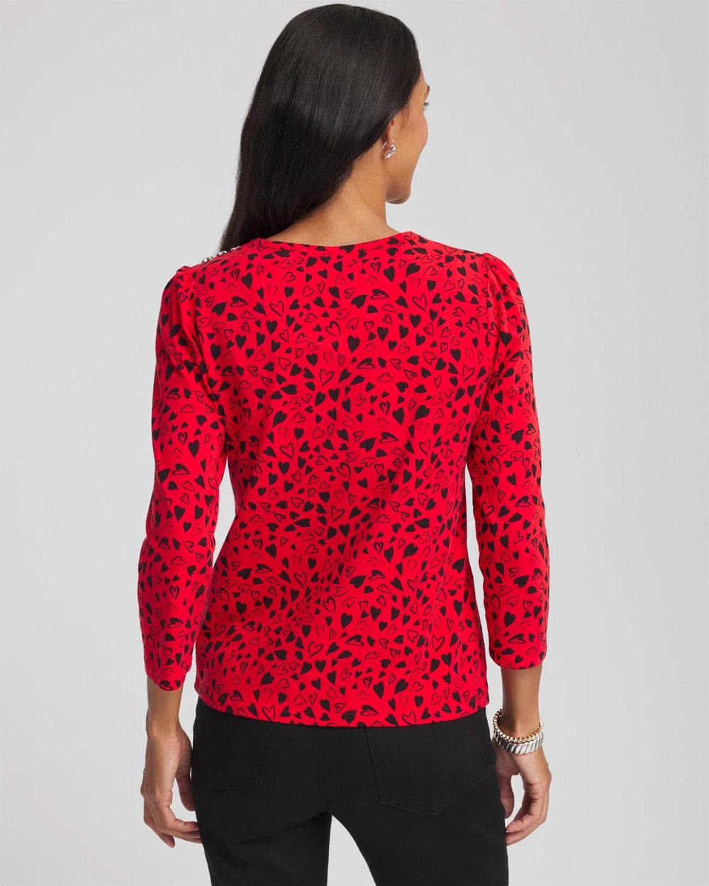 Lover Girl Button Heart Tee