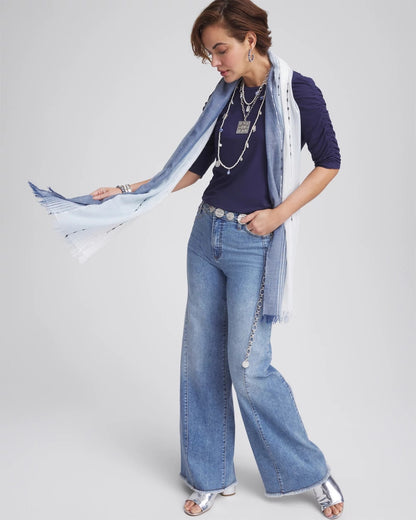 Ruched Sleeve Knit Tee