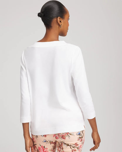 Short Pima 3/4 Sleeve Tee