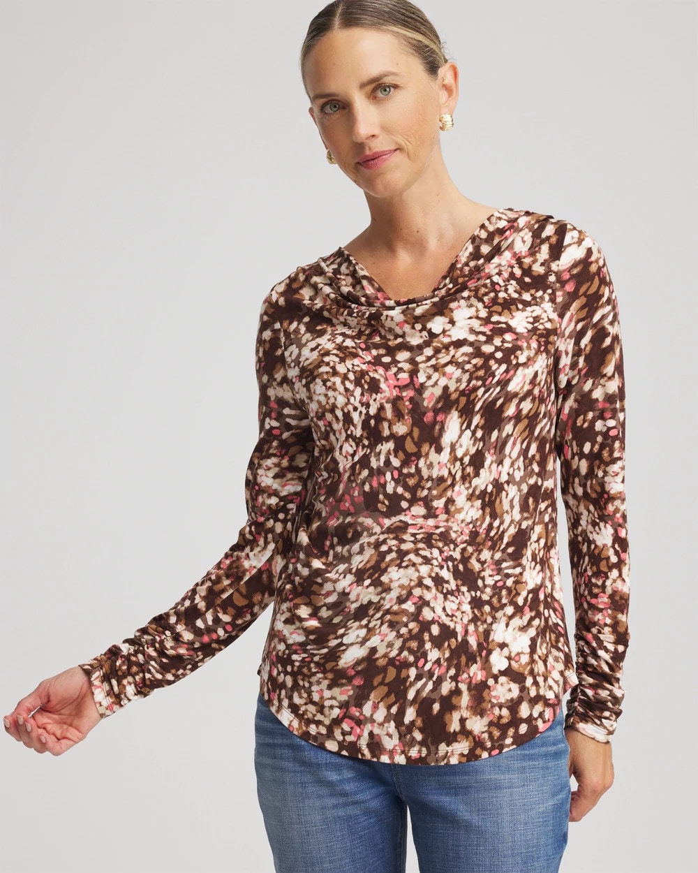 Touch of Cool™ Cowlneck Tee