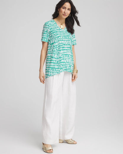 Tropical Short Sleeve Forward-Seam Tee