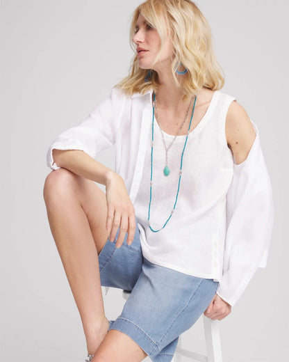 Sleeveless Linen Tank Top