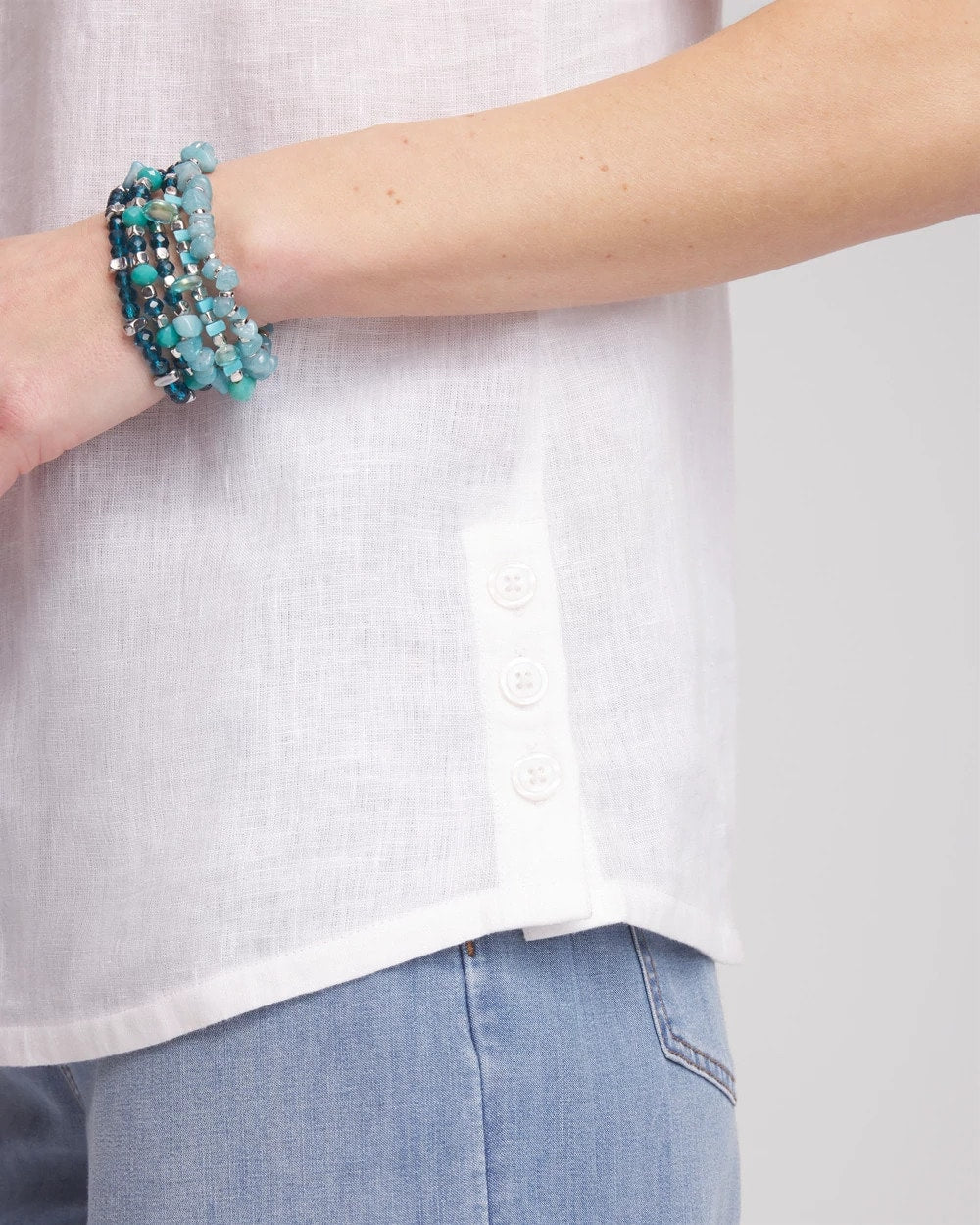 Sleeveless Linen Tank Top