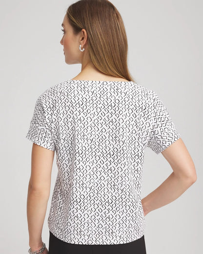 Zenergy® UPF Geo-Print Dolman Top