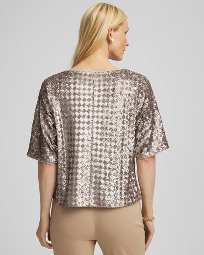 Art Deco Dolman Sequins Tee