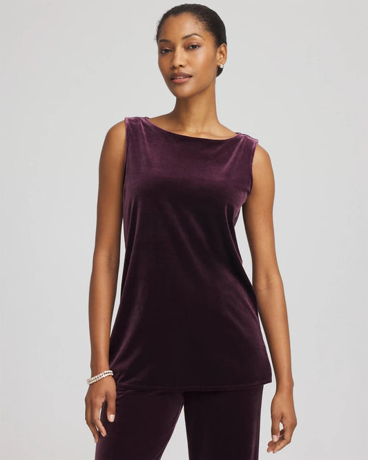 Travelers™ Velvet Side-Slit Tank