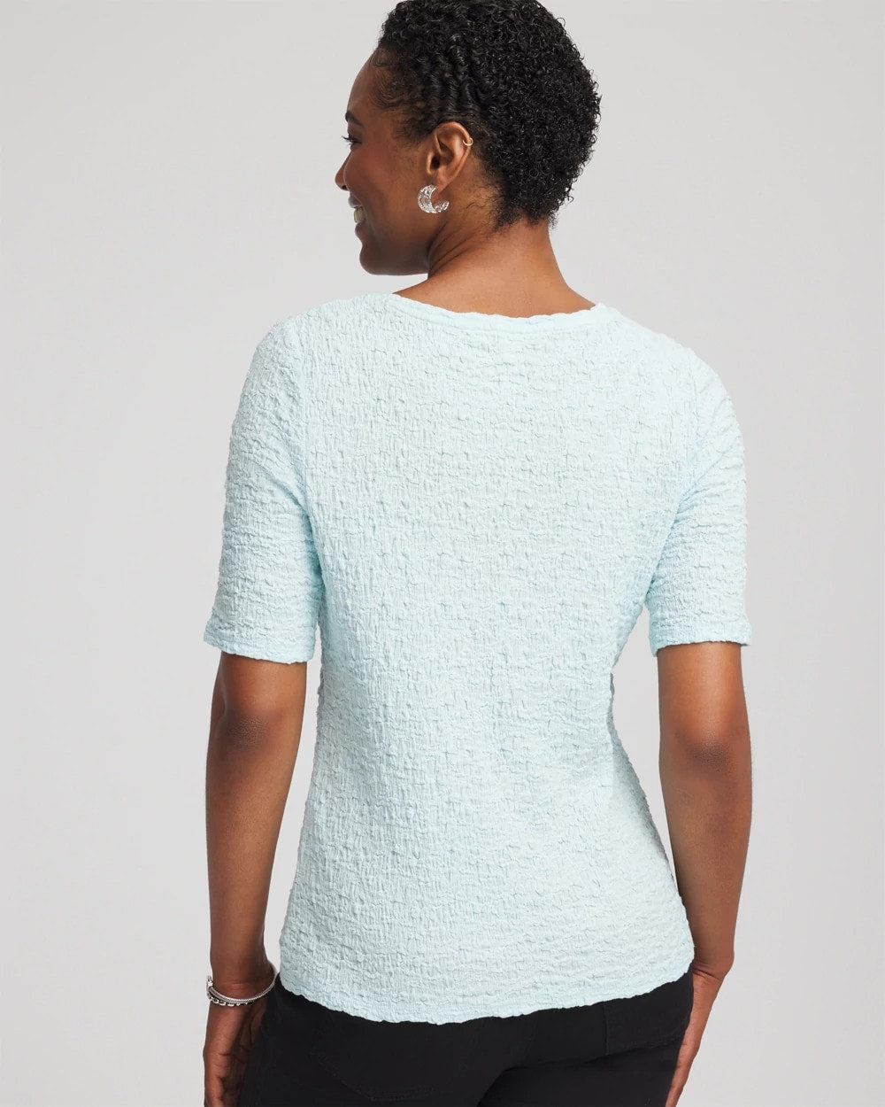 Textured Short-Sleeve Tee