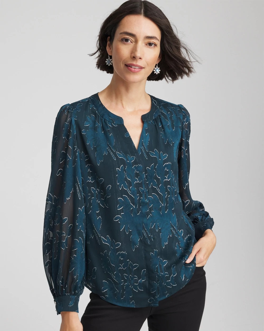 Novelty Texture Blouse