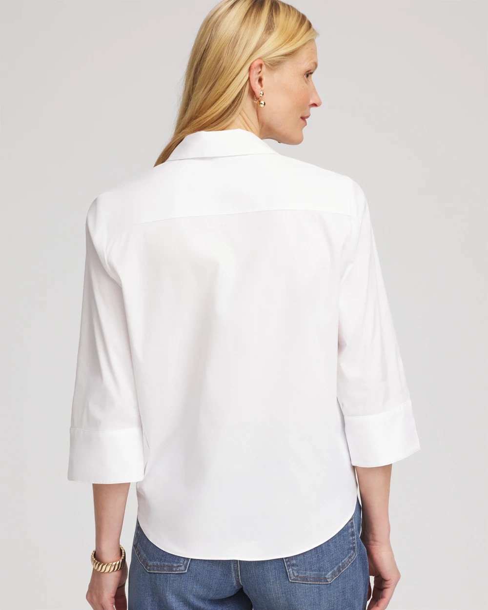 Poplin Tie-Front Top