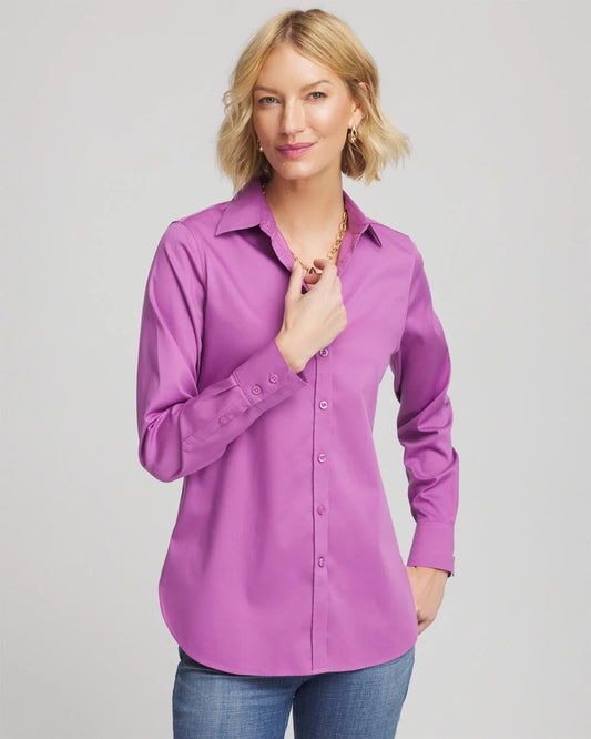 No Iron™ Stretch-Sateen Shirt