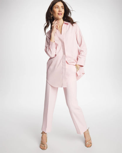 No Iron™ Stretch Splitneck Tunic