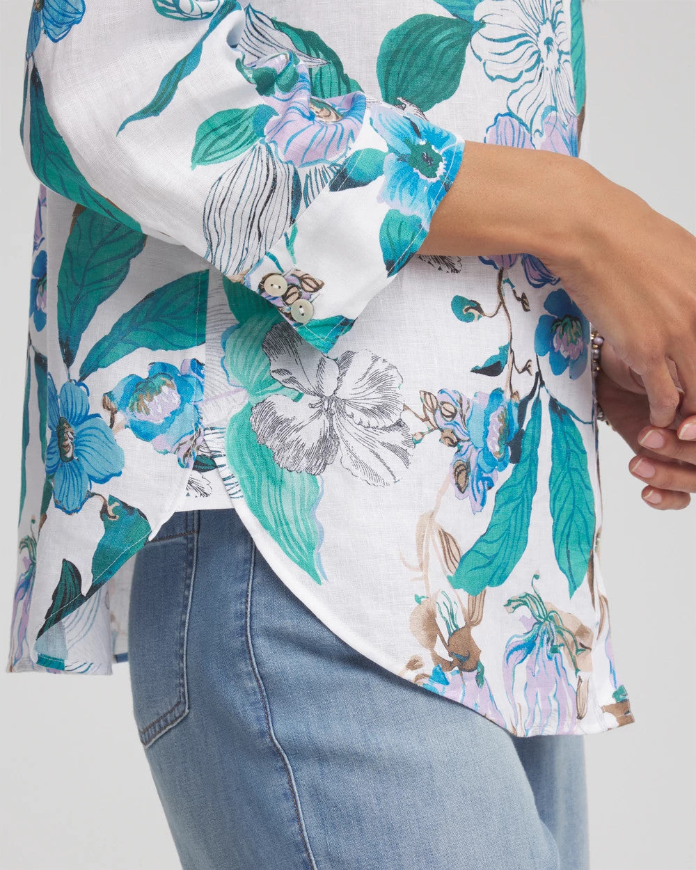 No Iron™ Floral Linen Shirt