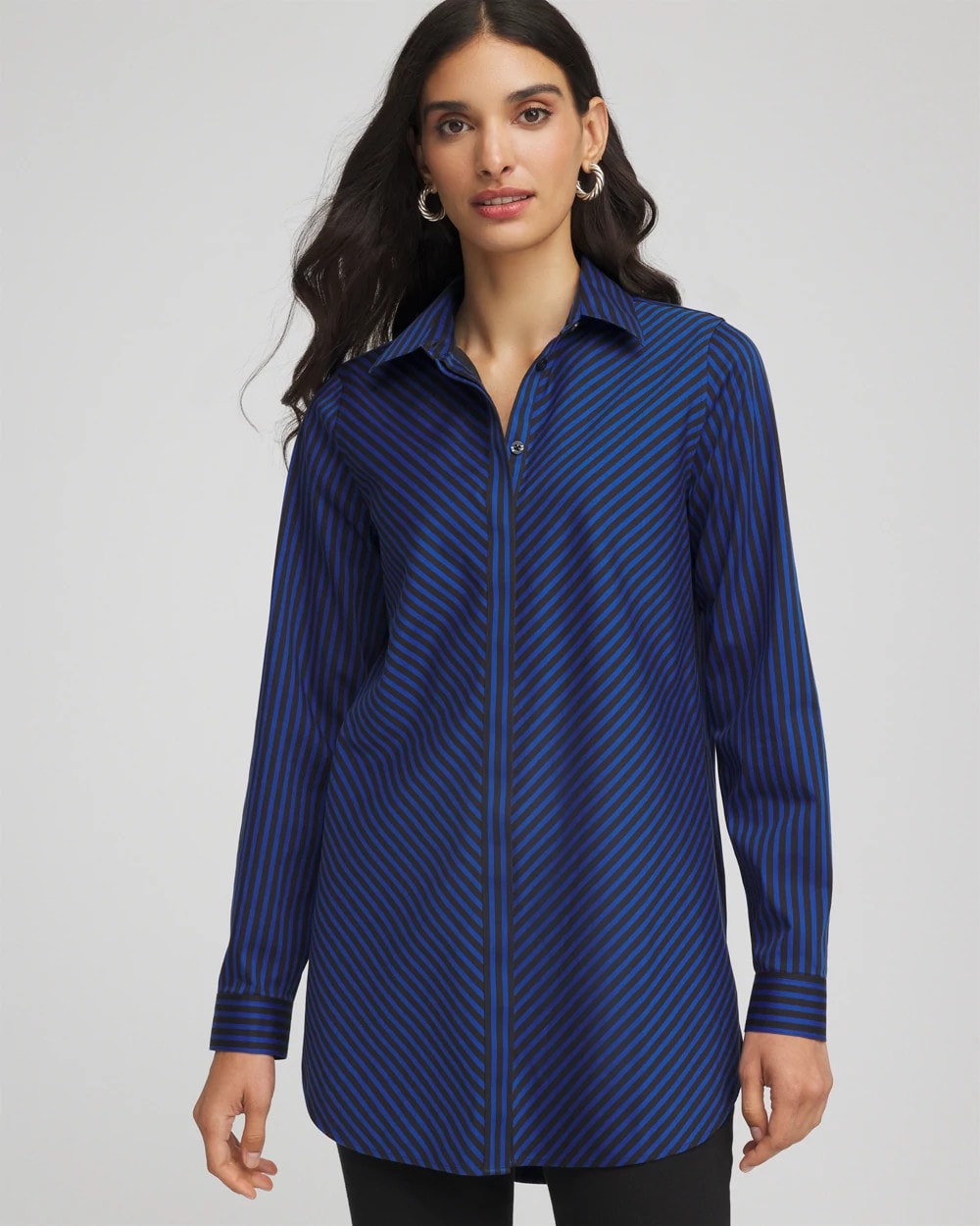 No Iron™ Slimming Striped Tunic