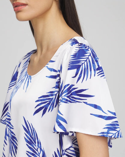 Flutter Sleeve Satin Top