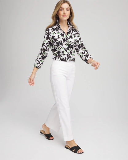 No Iron™ Abstract Floral Shirt