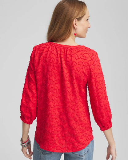 Embellished Valentine's Day Blouse