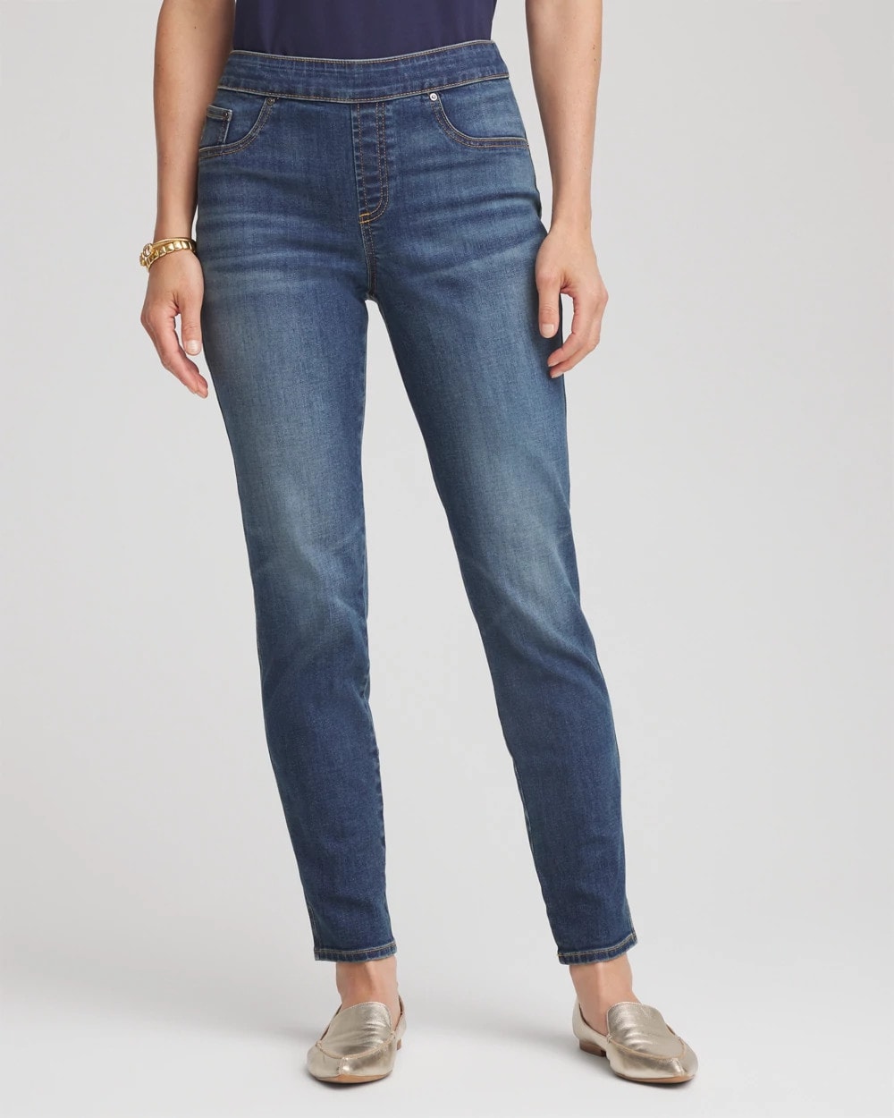 Pull-On Slim Ankle Jeggings