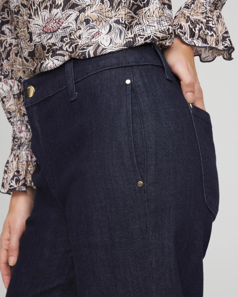 High-Rise Trouser Jeans
