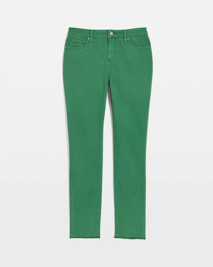 Girlfriend Fray Hem Ankle Jeans
