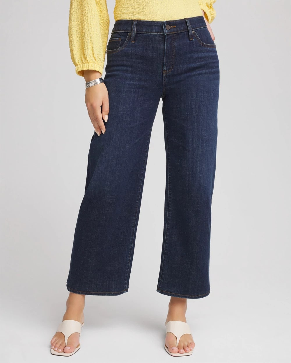 Girlfriend Cropped Wide-Leg Jean