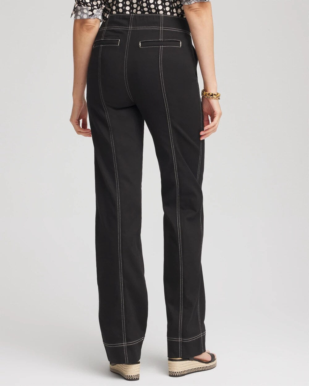 Pull-On Wide-Leg Jeans