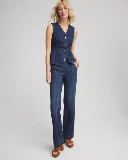 High-Rise Straight Fit Jeans