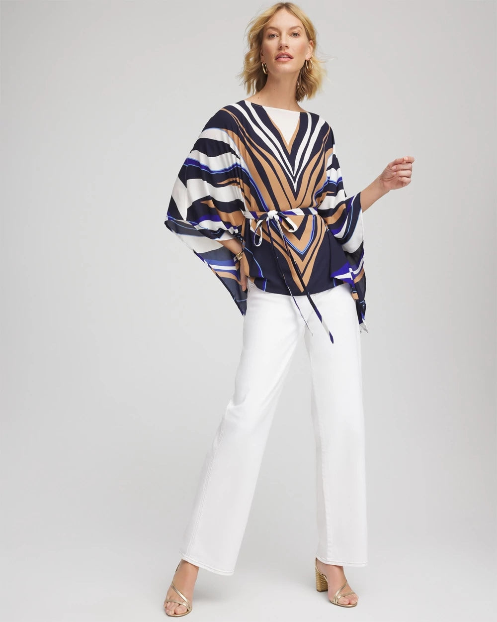 Petite Seeded Pull-On Wide-Leg Jeans