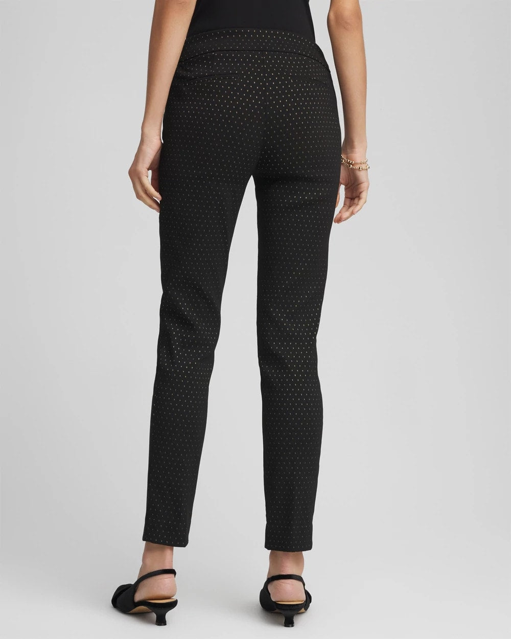 Brigitte™ Slim Ankle Jacquard Pants