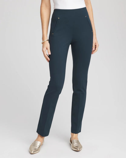 Juliet Slim Trim Detail Ankle Pants