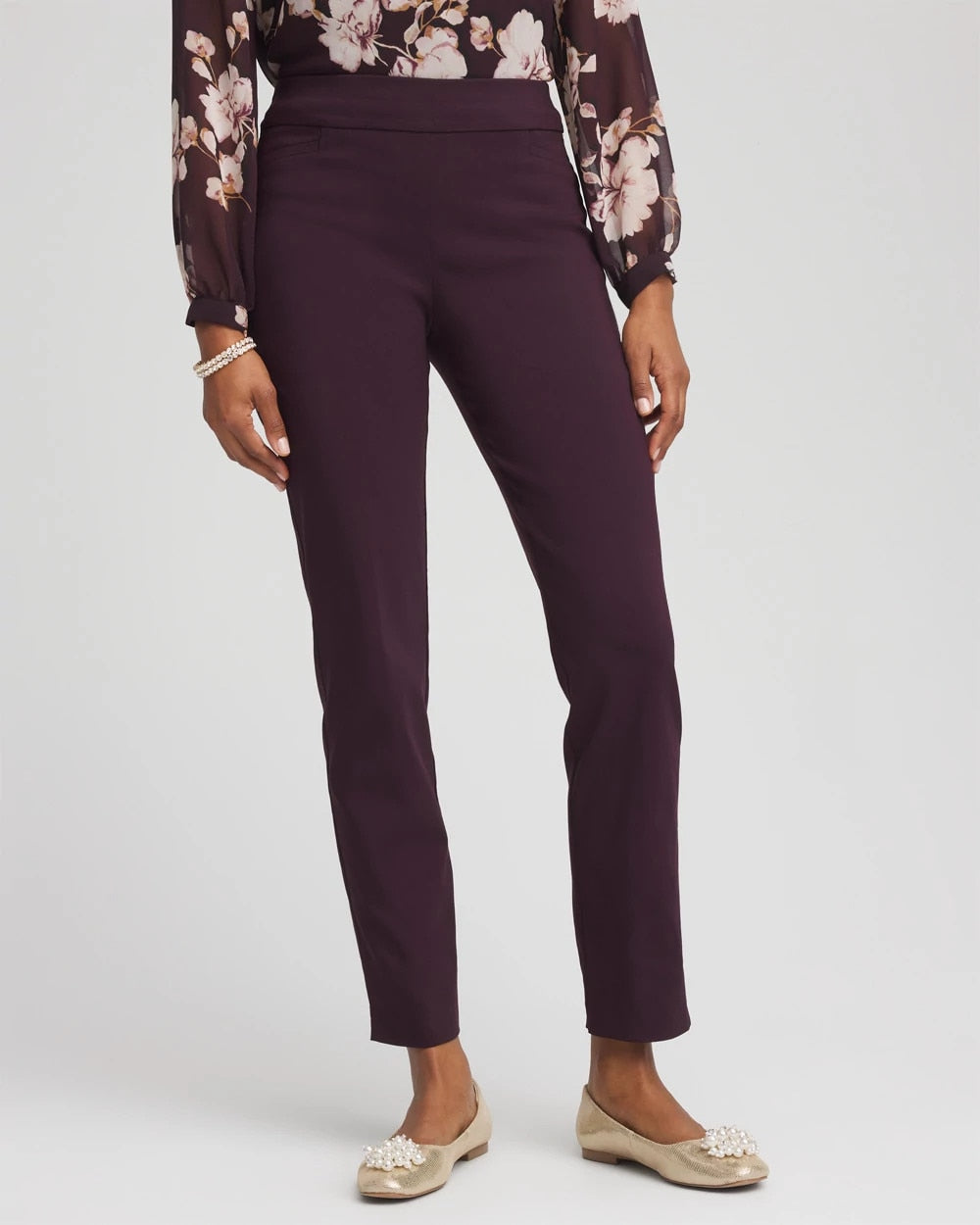 Brigitte™ Slim Pull-On Ankle Pants