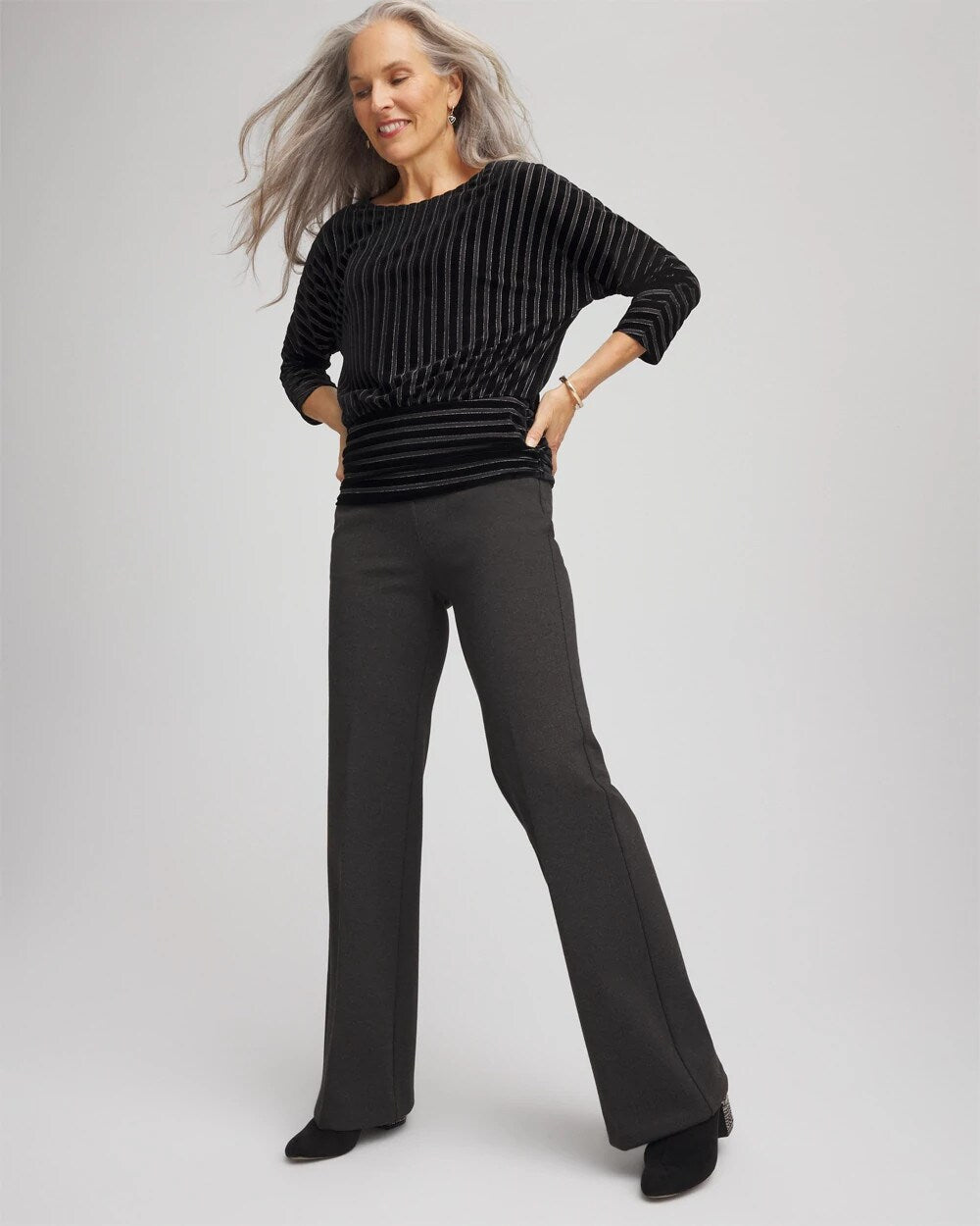 Juliet Wide Full-Length Ponte Pants