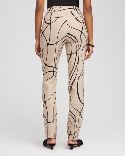 Brigitte™ Golden Leaf Slim Full-Length Pants