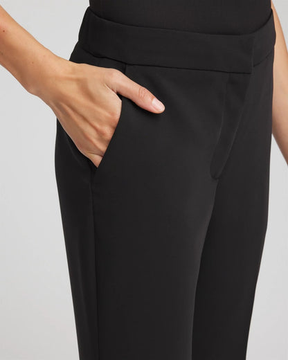 Crepe Flared Trouser Pants
