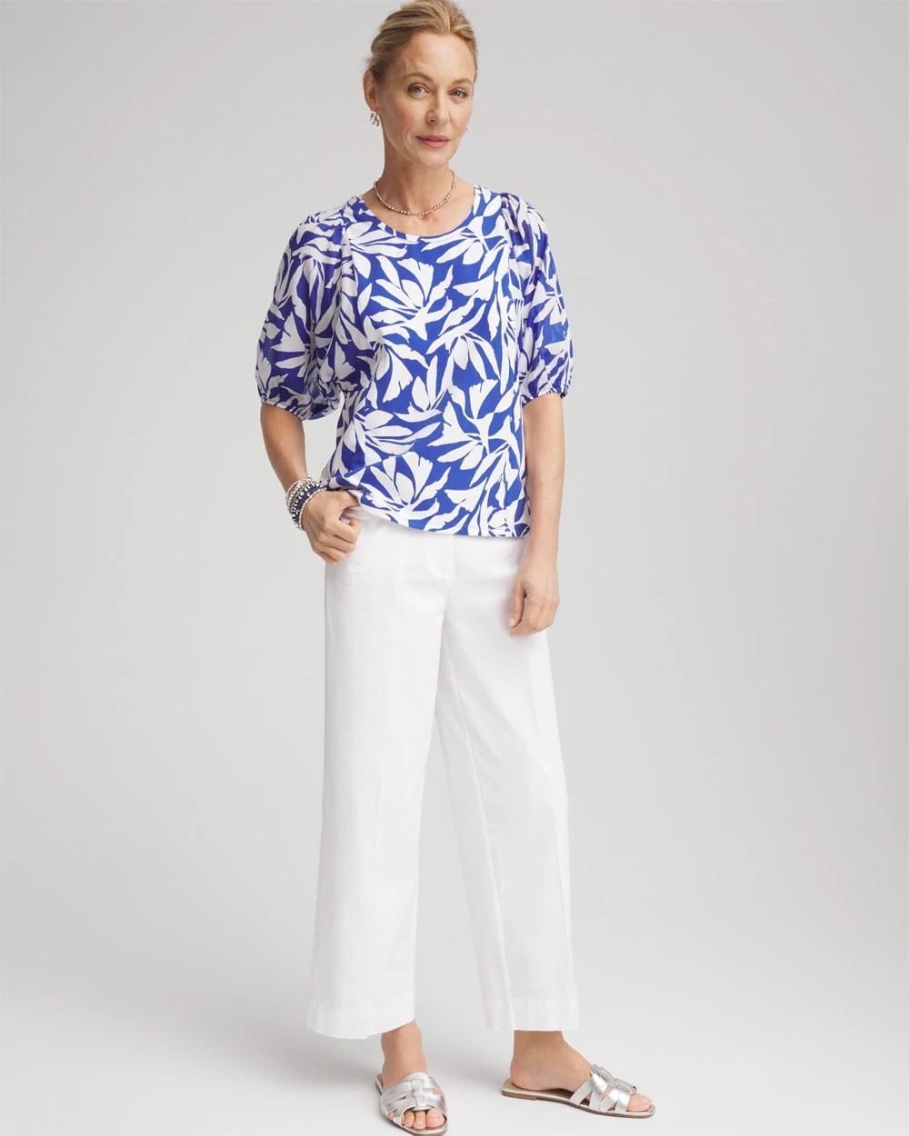 Lightweight Relaxed Straight Cropped Pants