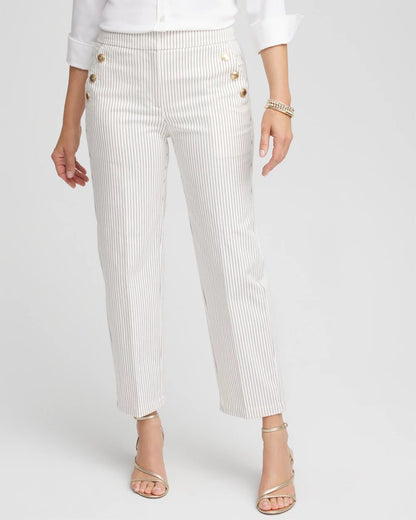 Emme Striped Sailor Straight Crops