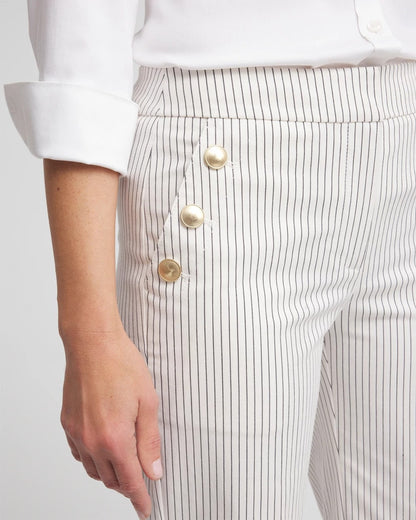 Emme Striped Sailor Straight Crops