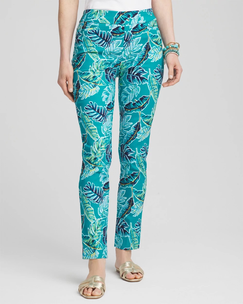 Brigitte™ Tropical Pull-On Ankle Pants