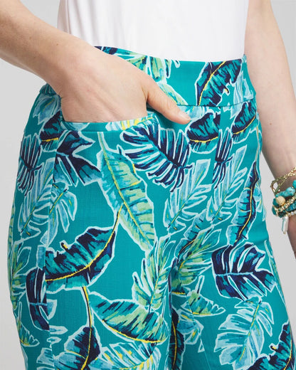 Brigitte™ Tropical Pull-On Ankle Pants