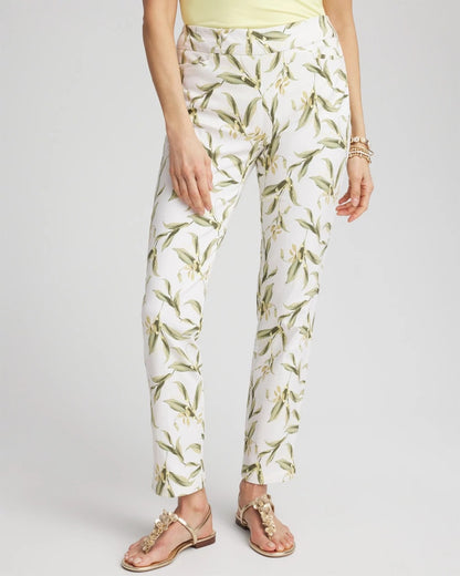 Brigitte™ Slub Slim Ankle Pants