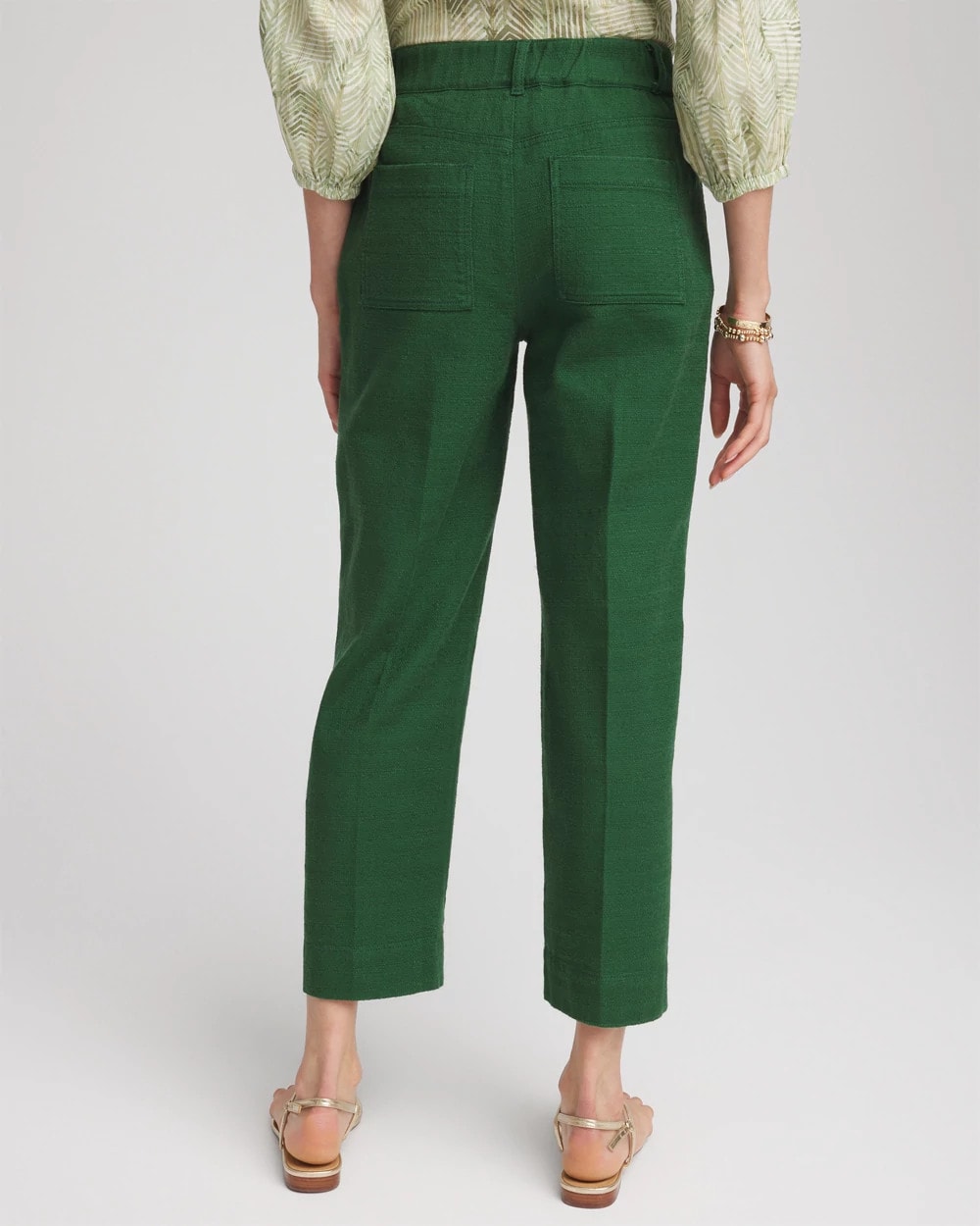 Cropped Straight-Leg Pants