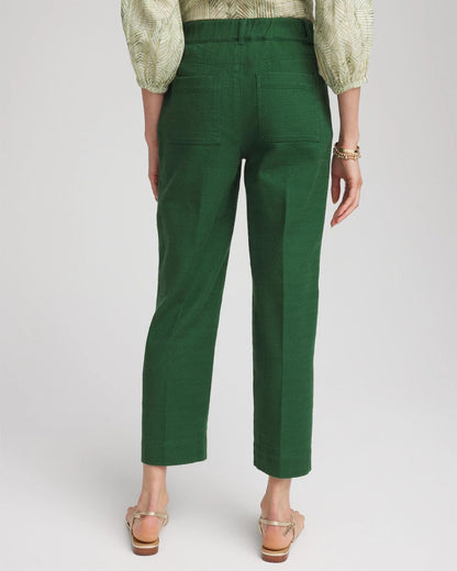 Cropped Straight-Leg Pants