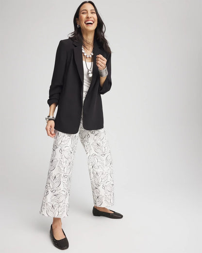 Brigitte™ Floral Embroidered Wide-Leg Cropped Pants