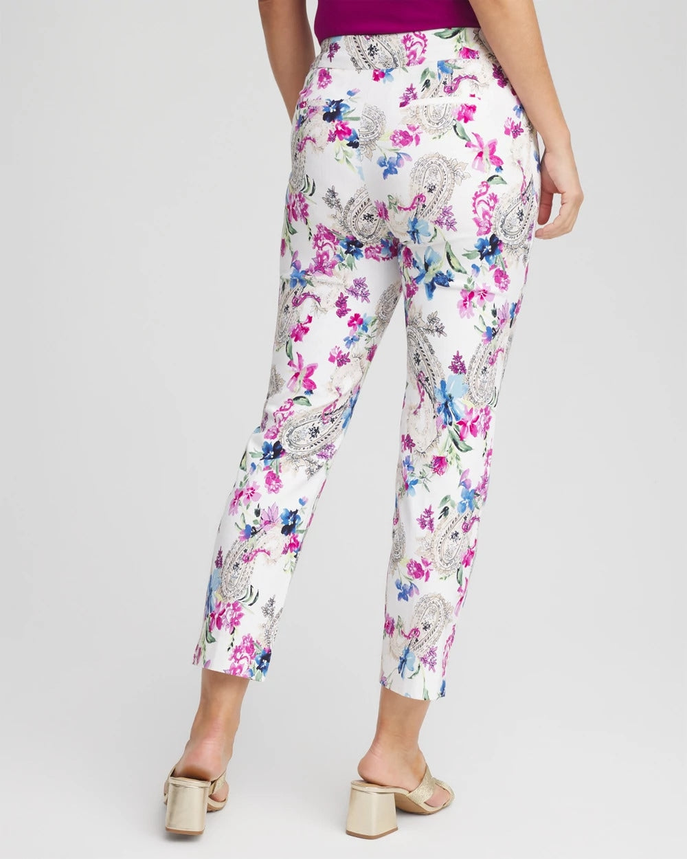 Brigitte™ Paisley Floral Cropped Pants